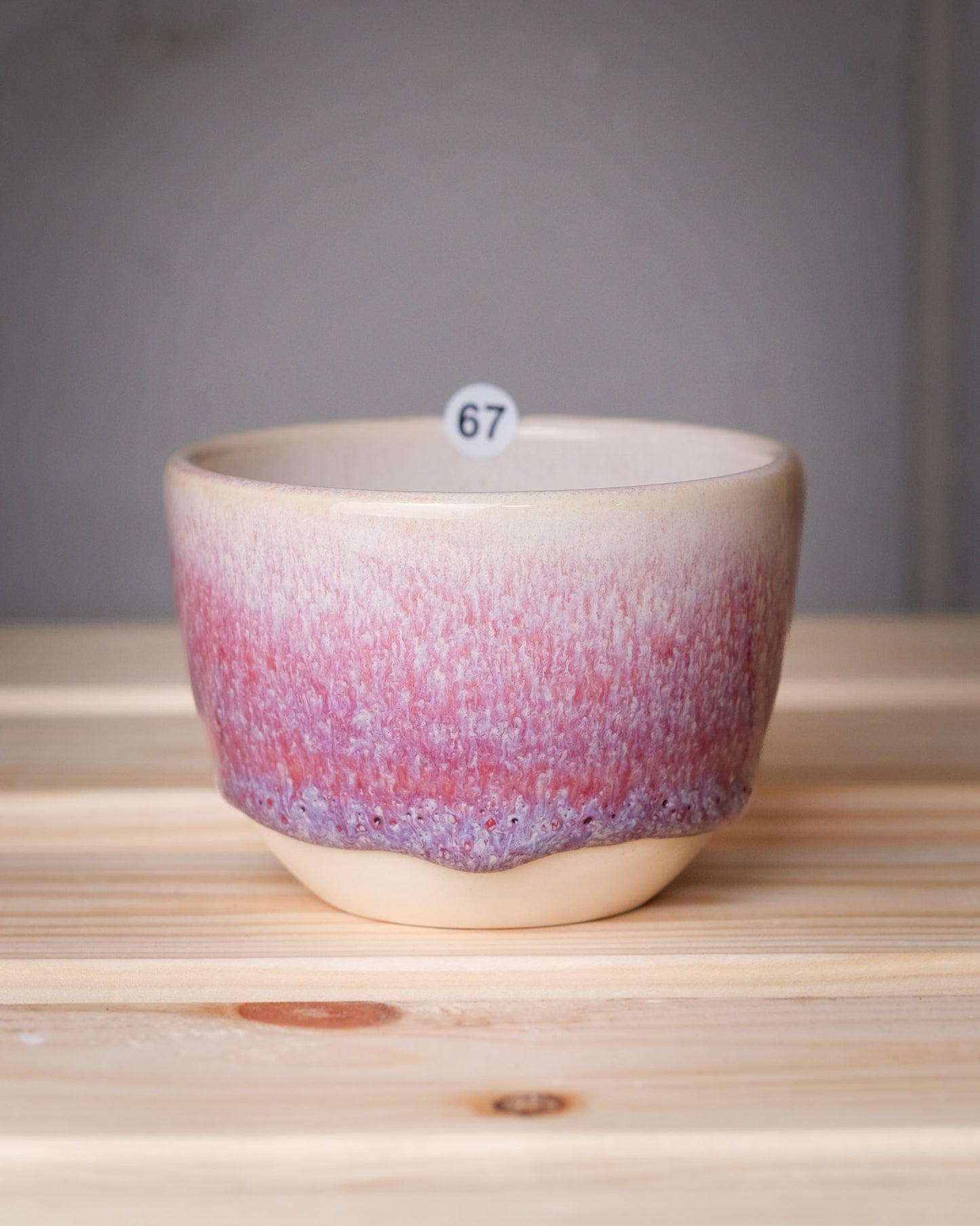 067. 180-200 ml cup, thrown, specific piece