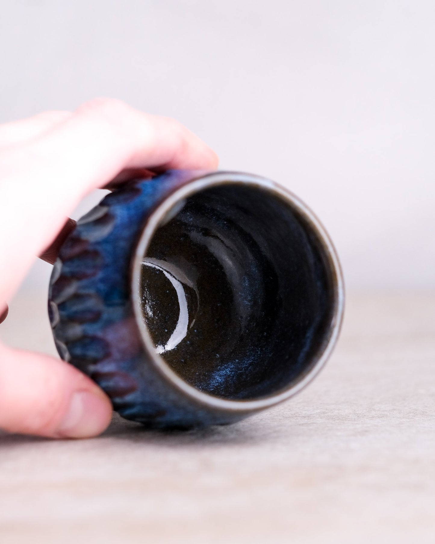 074. Carved cup 240ml, a specific piece
