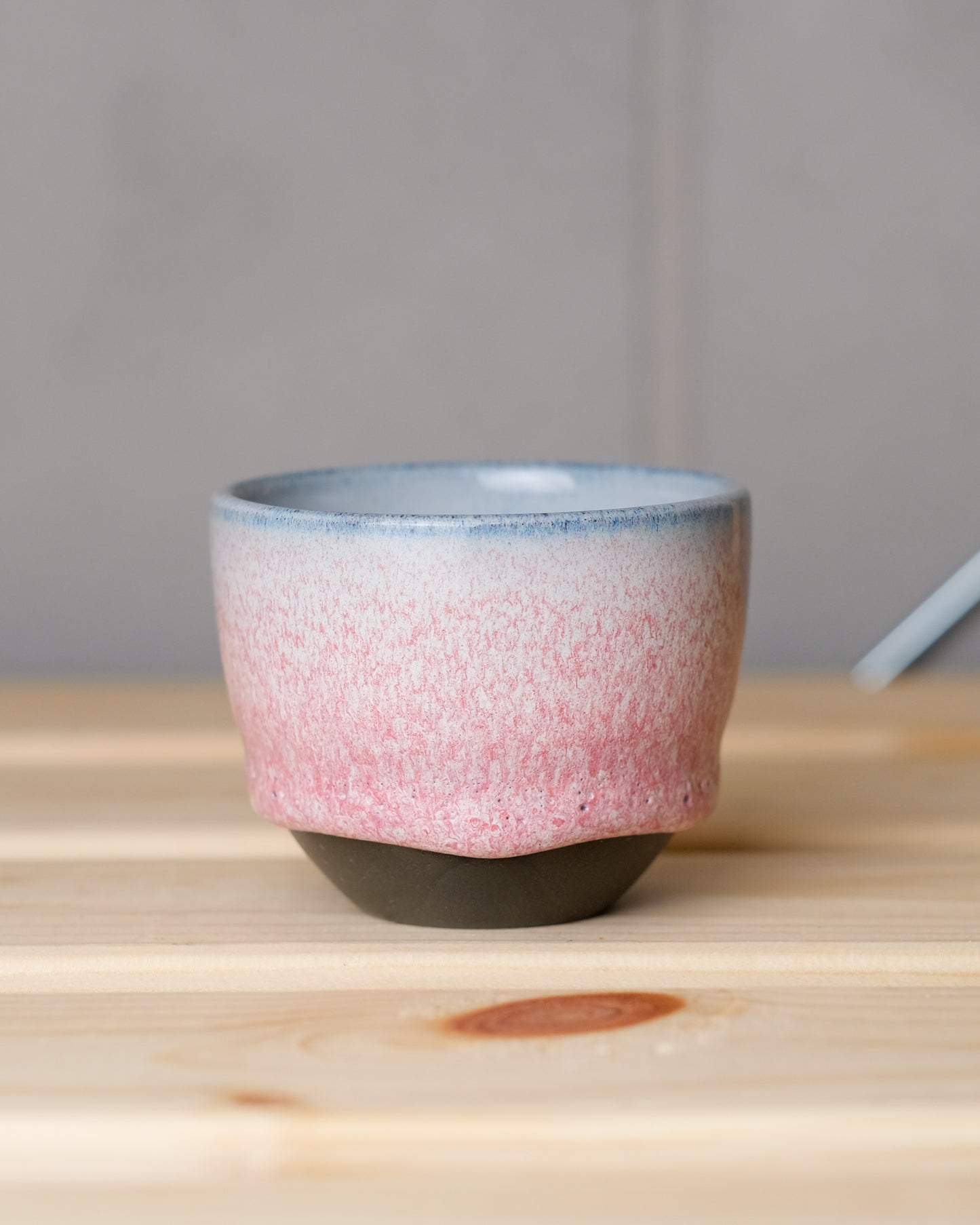 100. Espresso cup 100ml, black stoneware