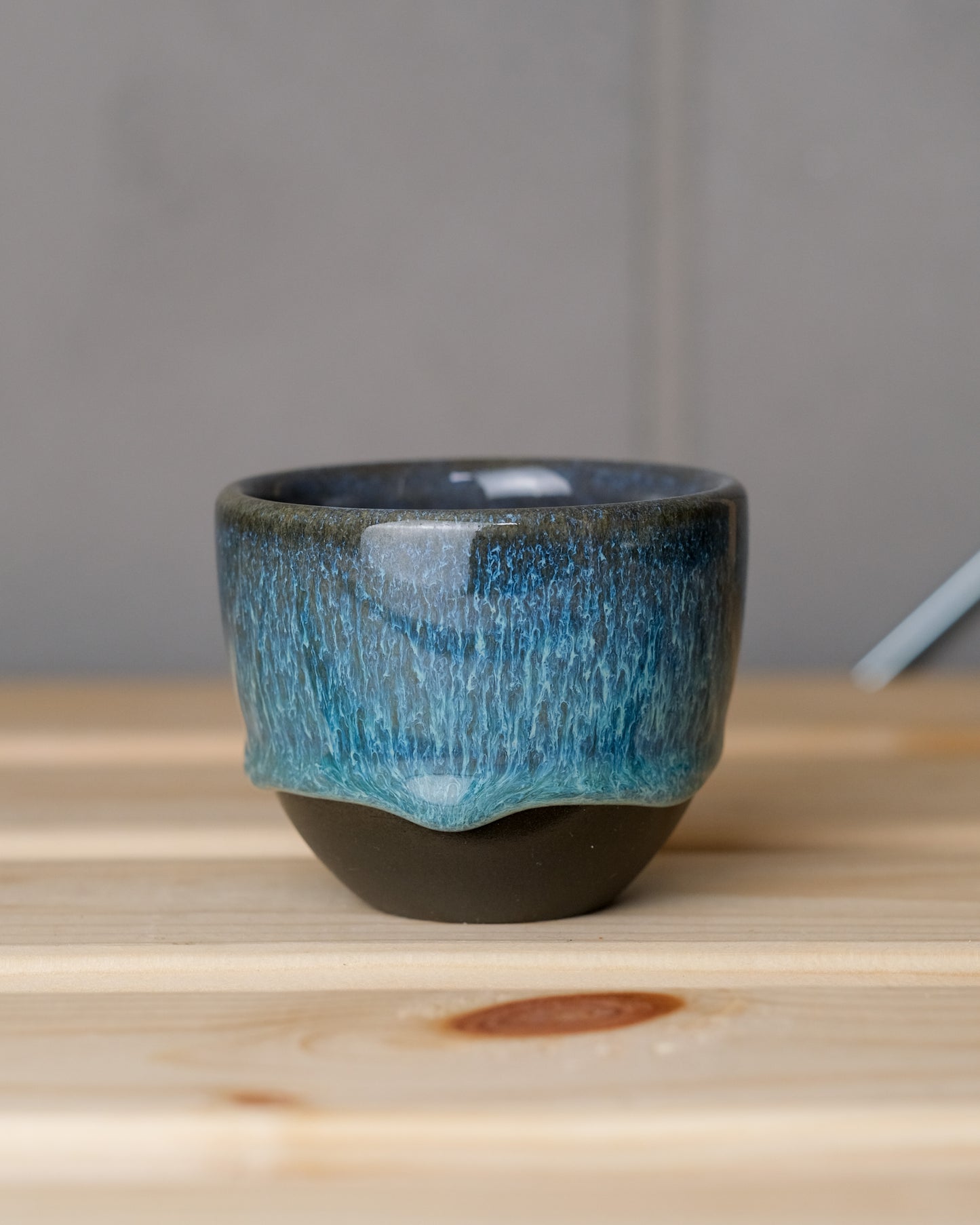 096. Espresso cup 100ml, dark stoneware