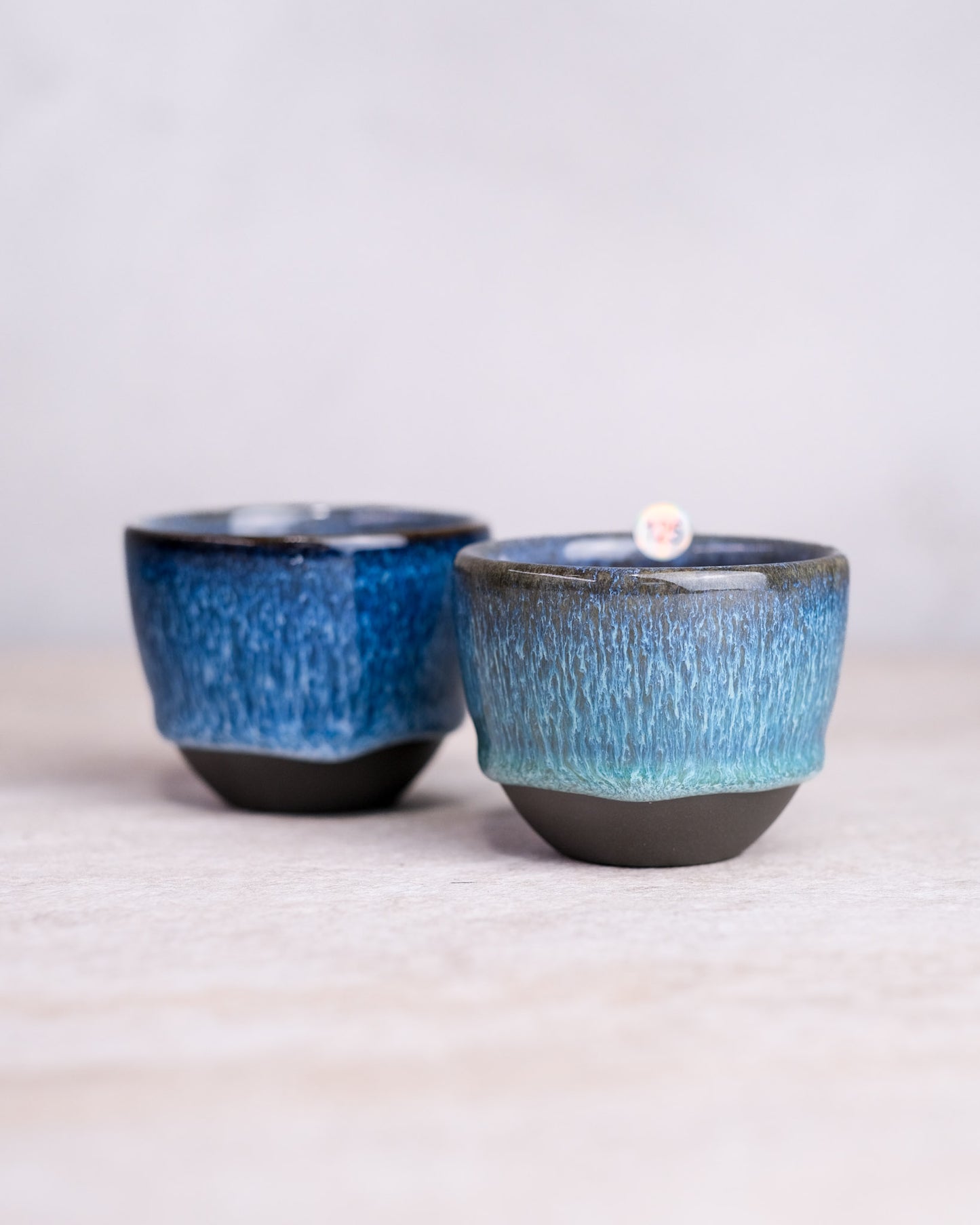 125. Pair of espresso cups 100ml, slipcasted