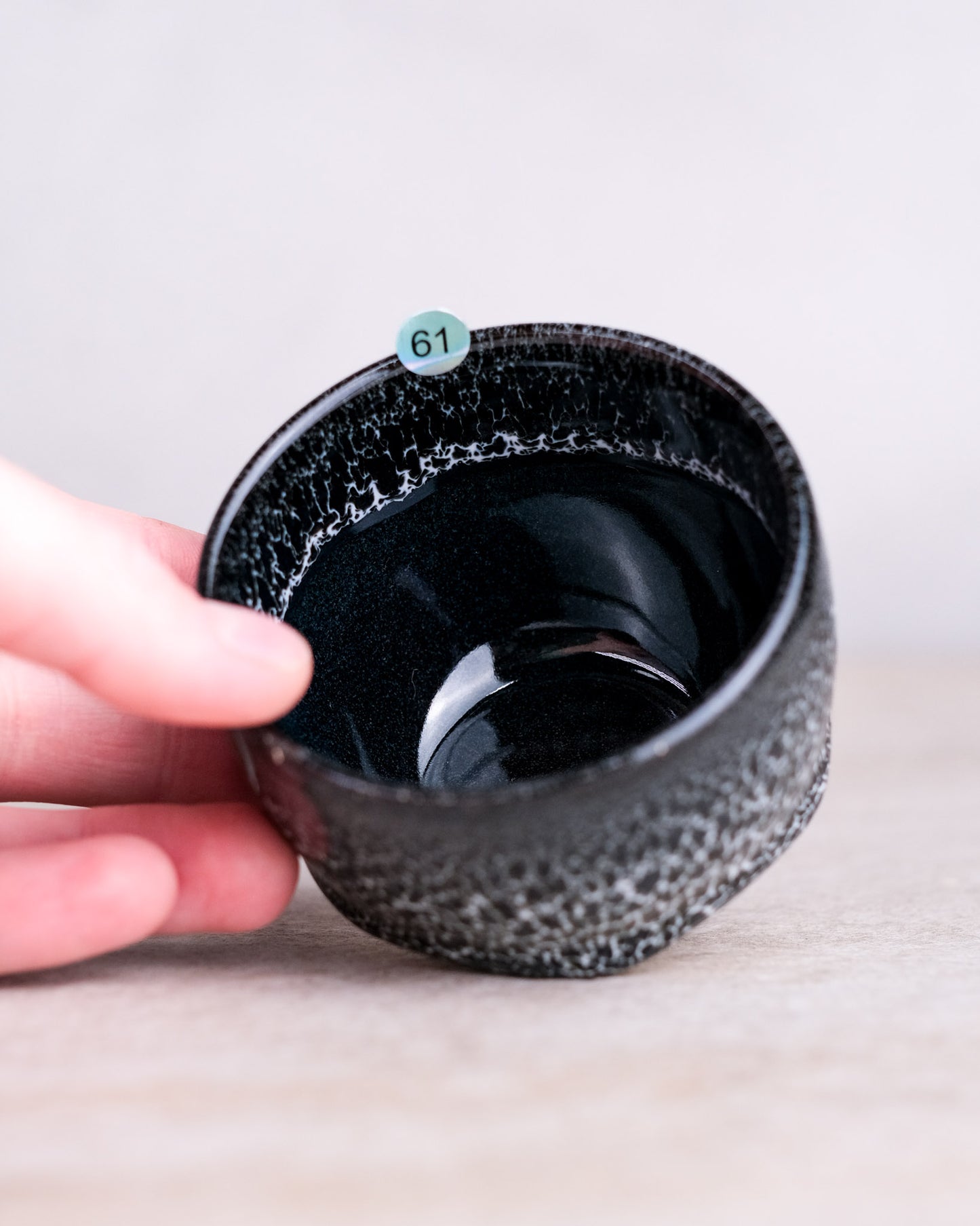 61. Cappuccino cup 180ml, shallow, slipcasted