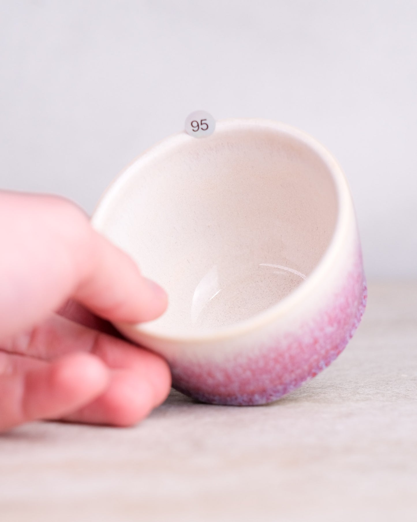 095. 160-180 ml cup, thrown, specific piece