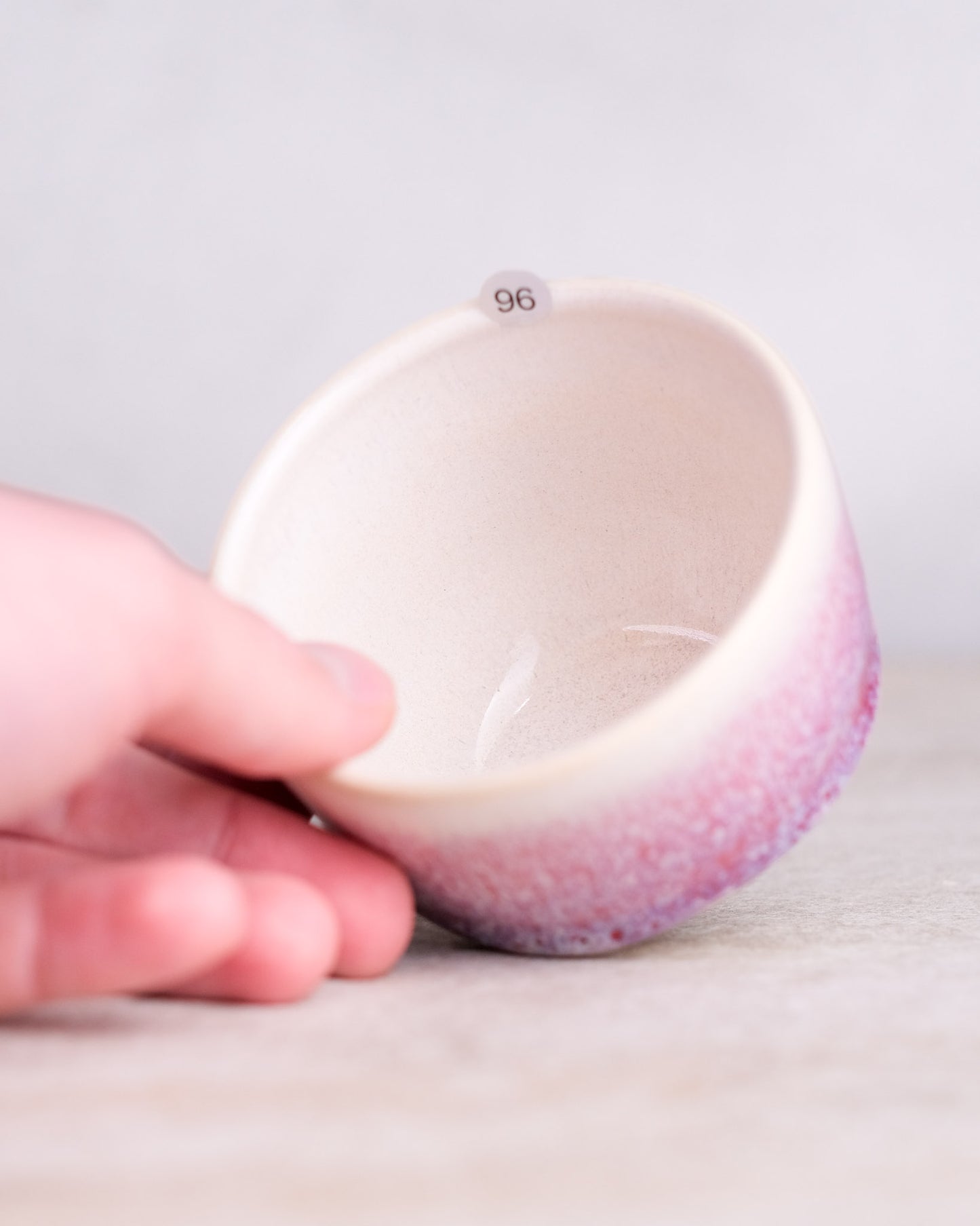 096. 160-180 ml cup, thrown, specific piece