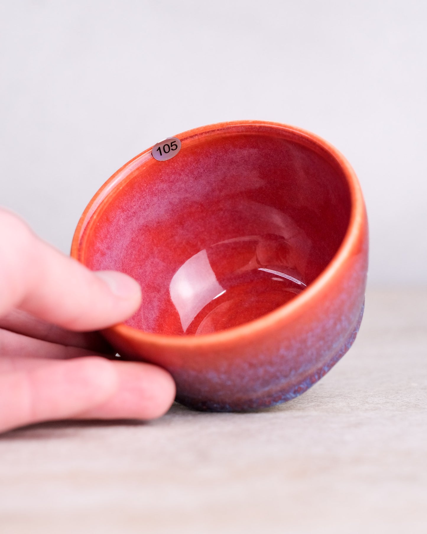105. 180-220 ml cup, thrown, specific piece