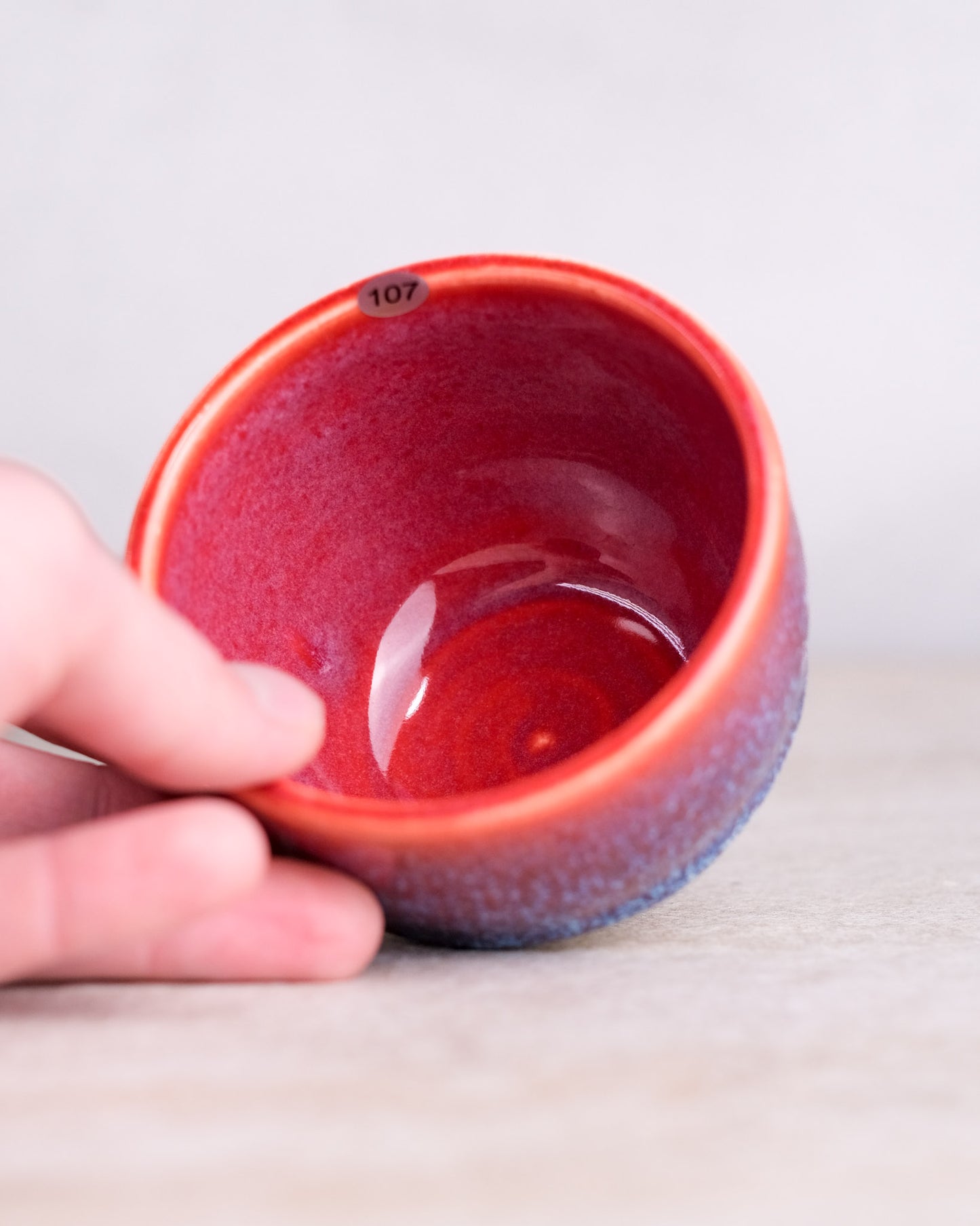 107. 180-220 ml cup, thrown, specific piece