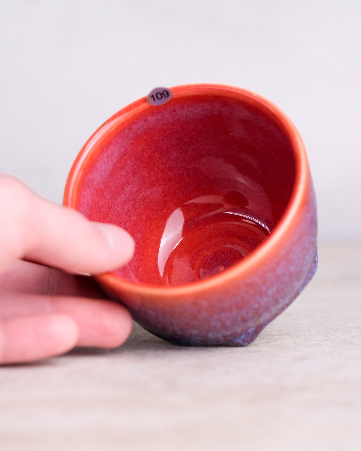 109. 200-240 ml cup, thrown, specific piece