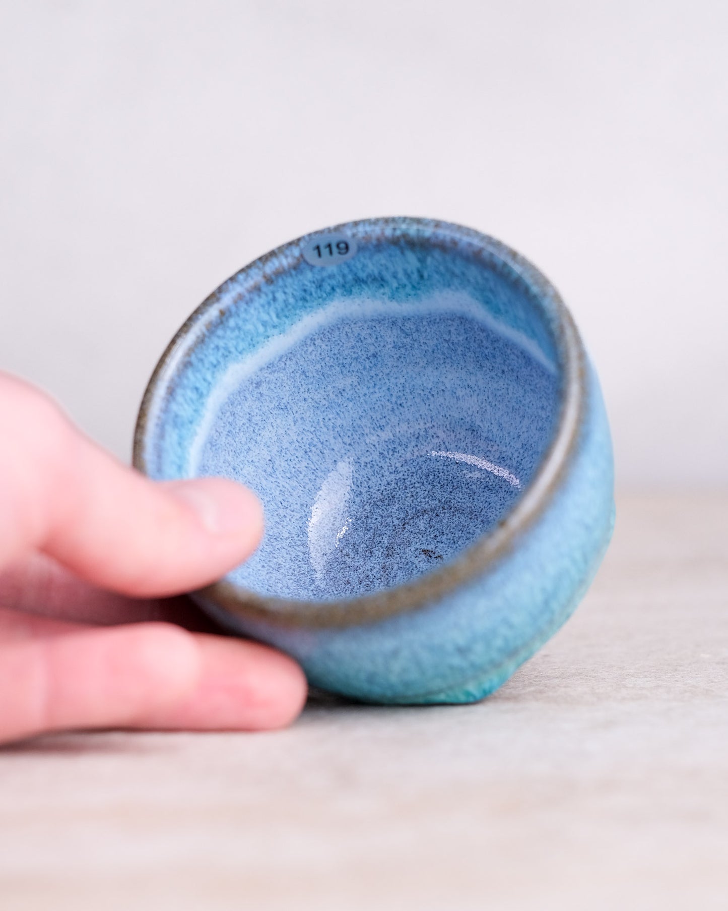 119. 180-200 ml cup, thrown, specific piece