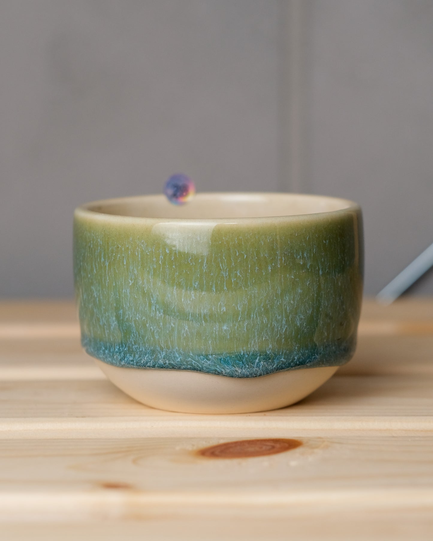 028. 160-200 ml cup, thrown, a specific piece