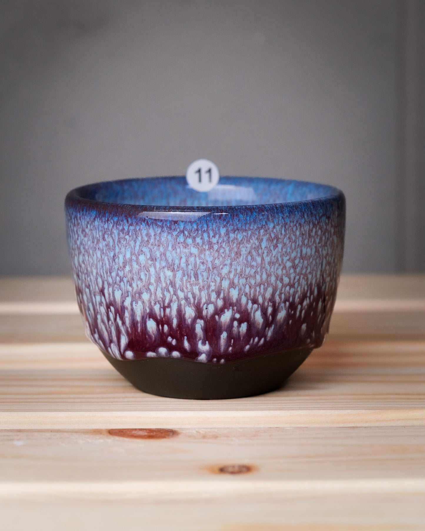 011. Cappuccino cup 200ml, V2 slipcasted, dark clay