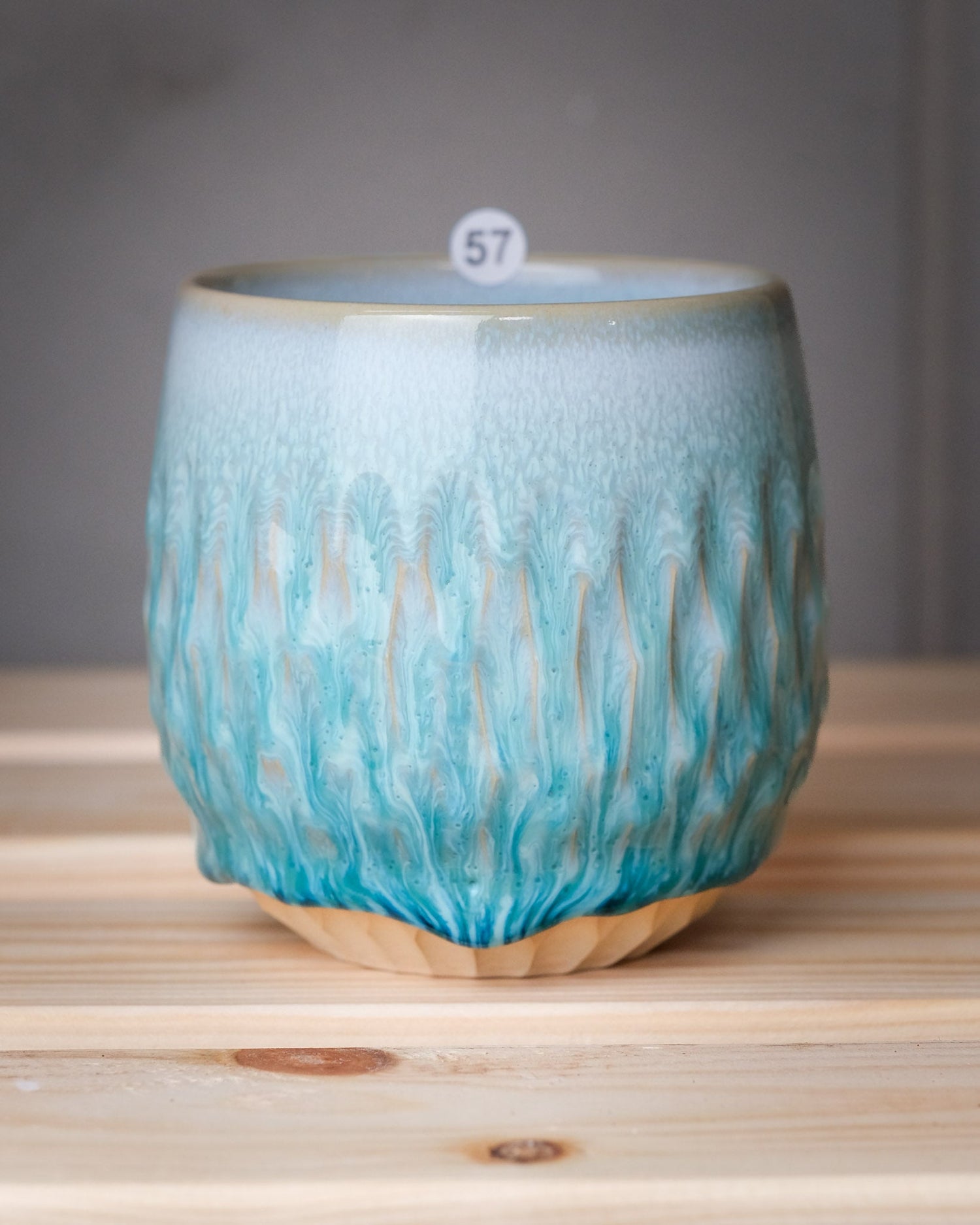 Carved cups 330ml, slipcasted