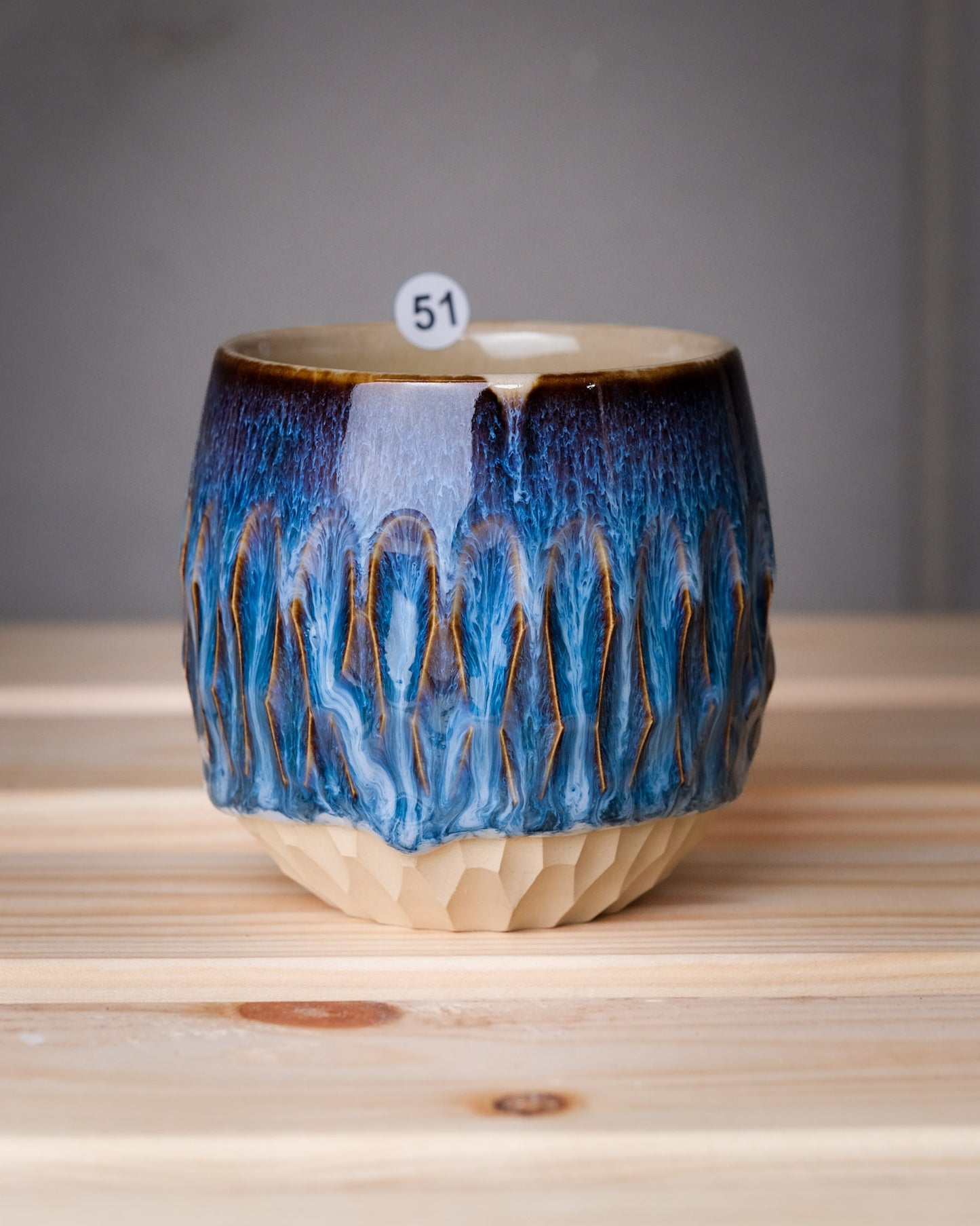 051. Carved cup 240ml, a specific piece