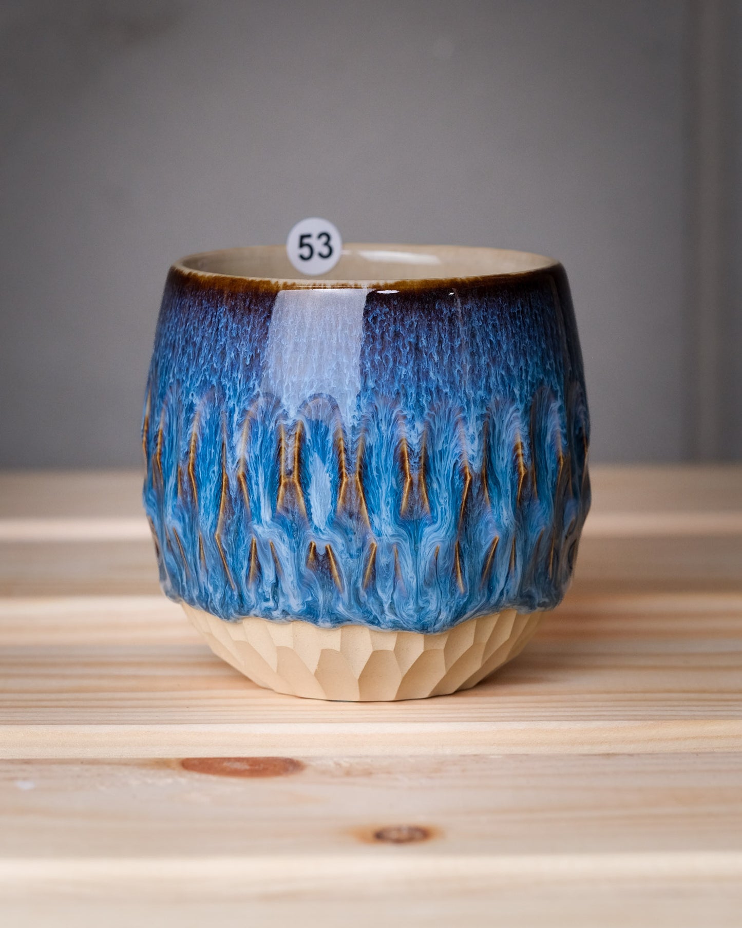 053. Carved cup 240ml, a specific piece