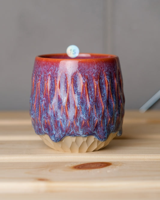 015. Carved cup 240ml, a specific piece