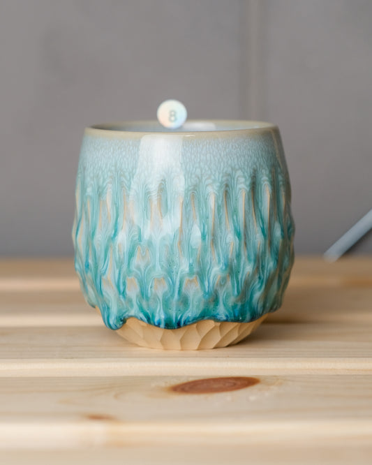 008. Carved cup 240ml, a specific piece