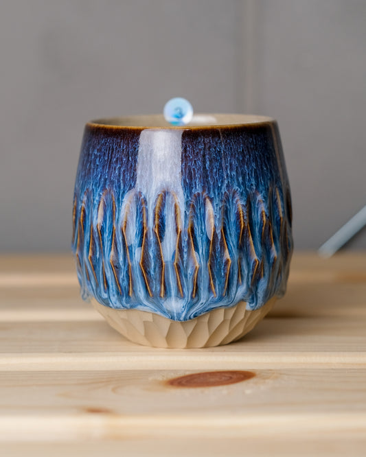 003. Carved cup 240ml, a specific piece