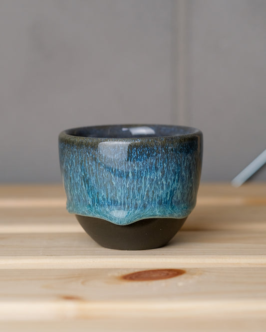 096. Espresso cup 100ml, dark stoneware
