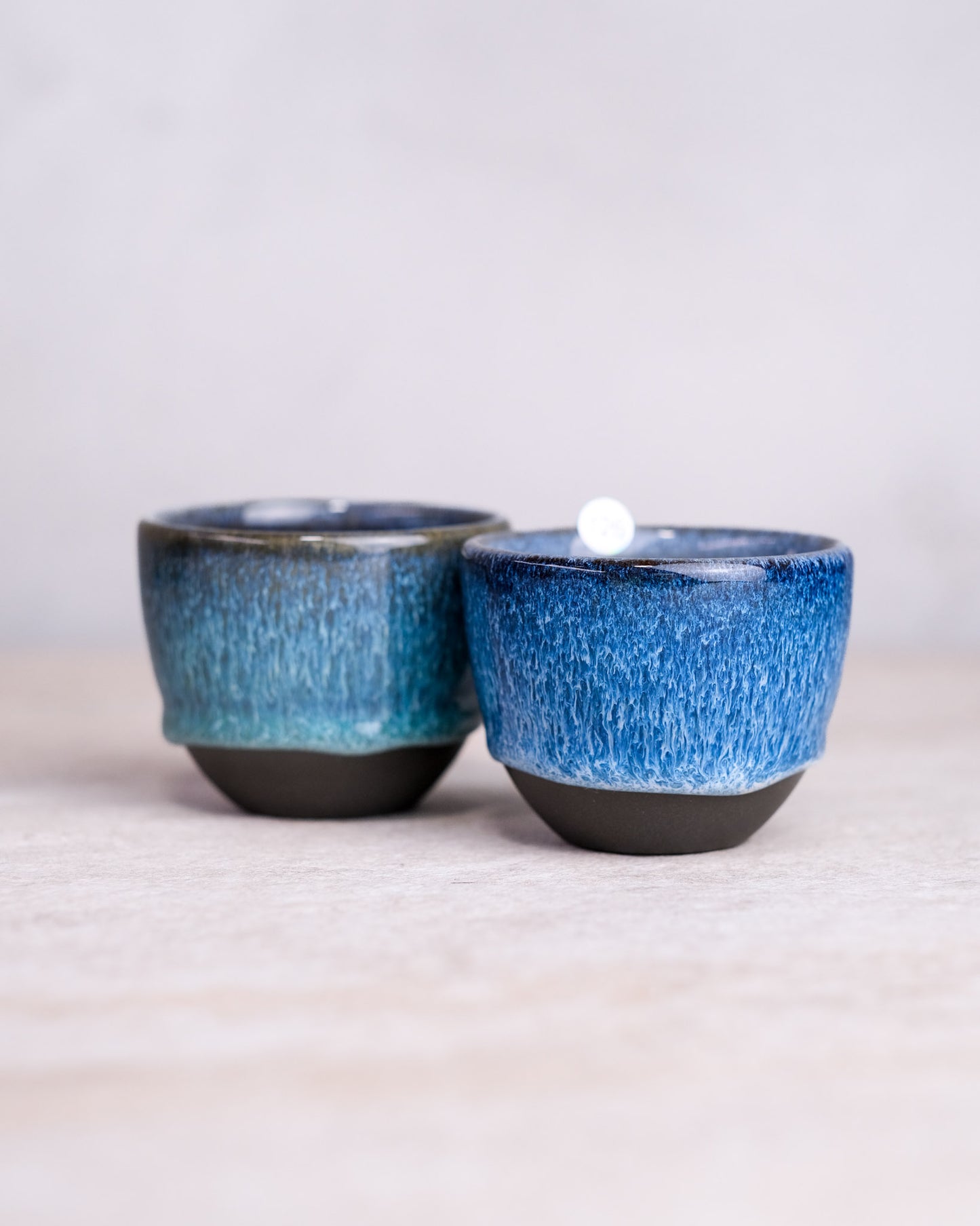 126. Pair of espresso cups 100ml, slipcasted