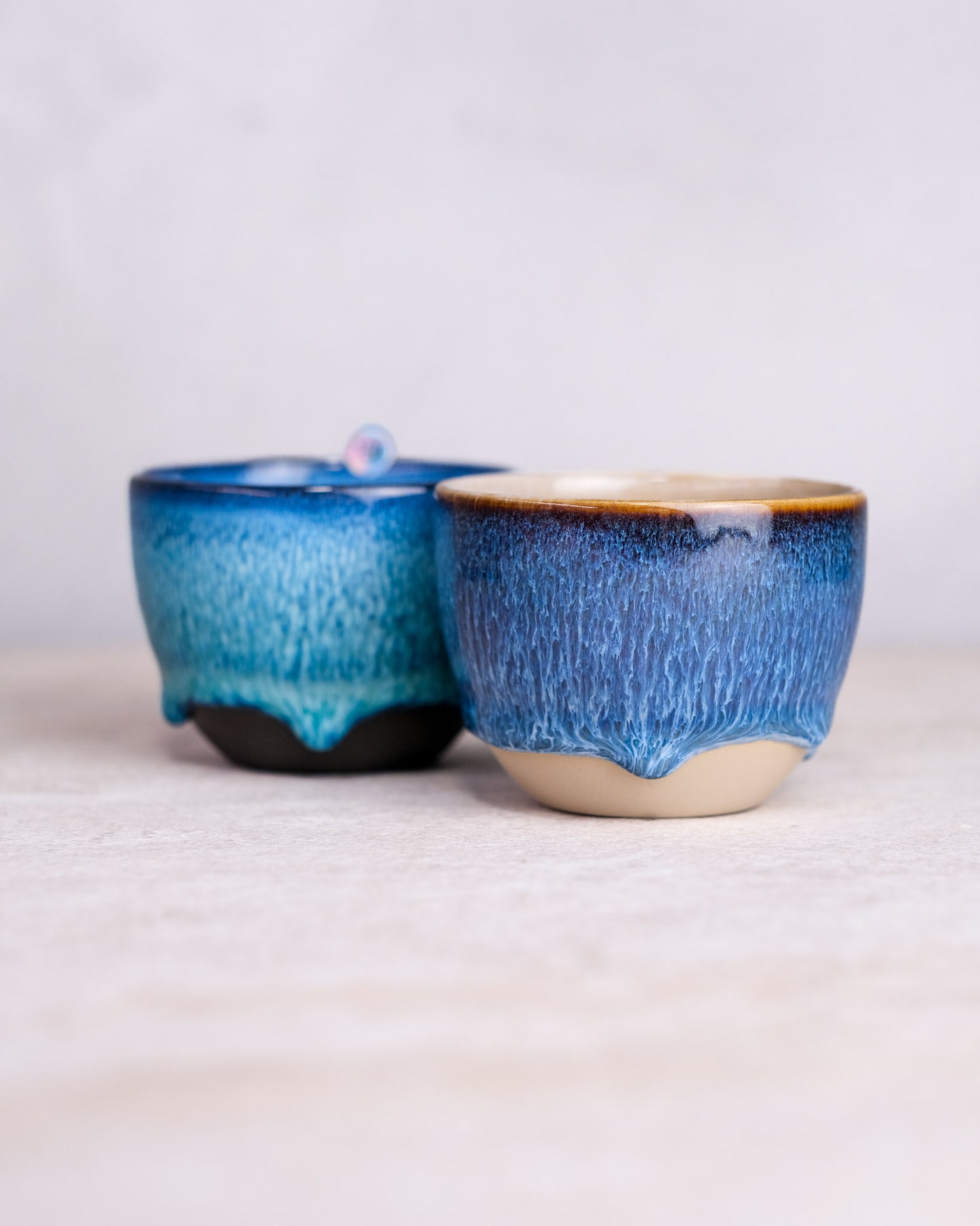 130. Pair of cappuccino v2 200ml, slipcasted