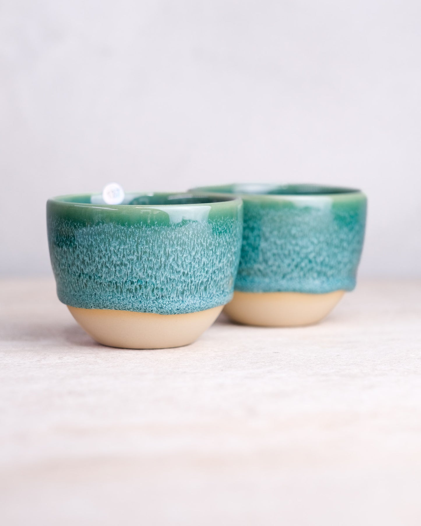 137. Pair of filter cups 230ml, slipcasted