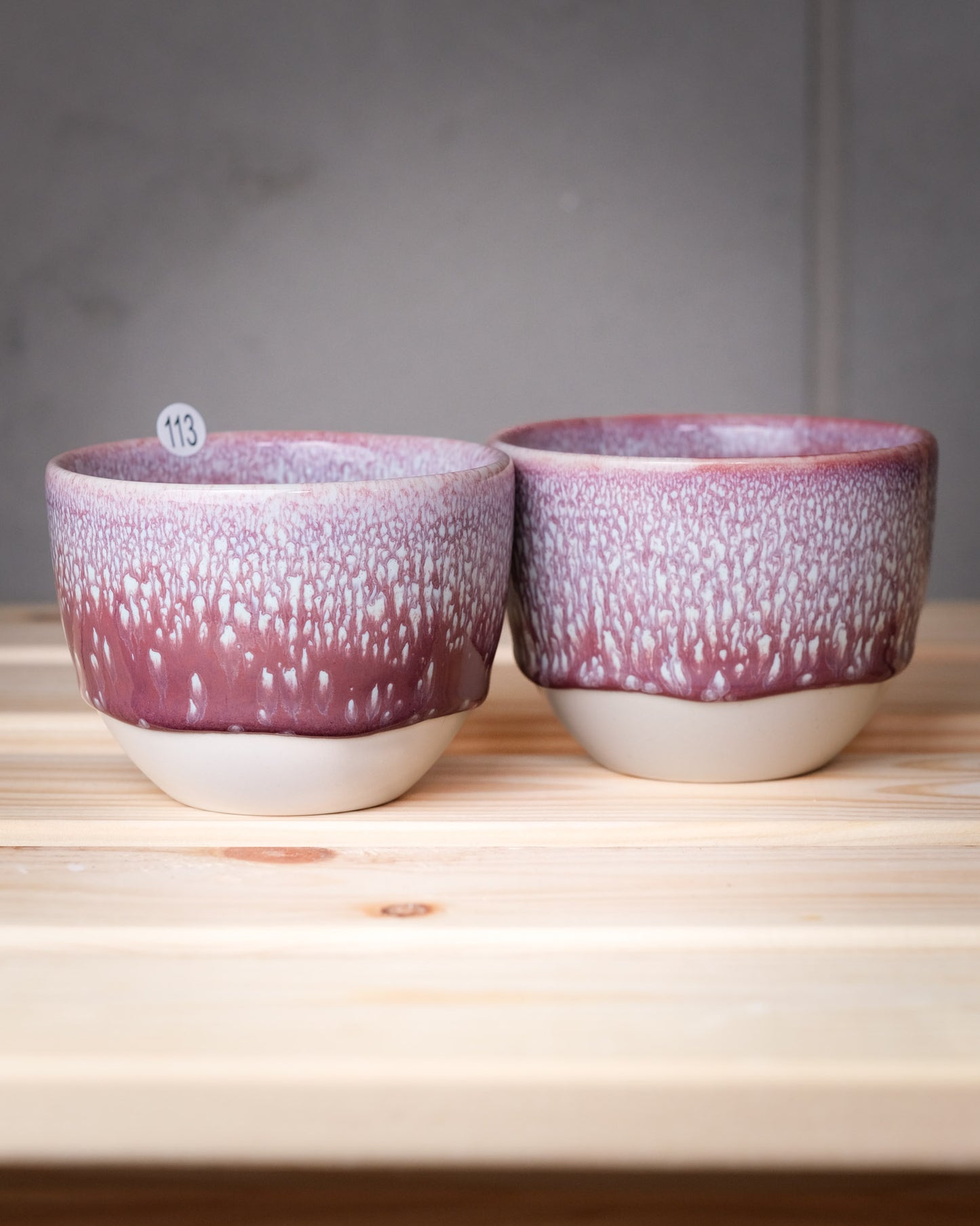 113. Pair of porcelain cups, new form, 180ml, slipcasted