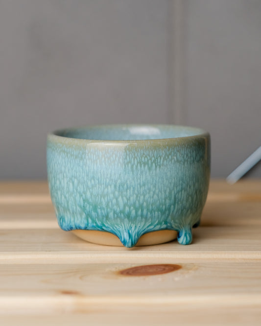 69. Cappuccino cup 180ml, shallow, Oribe, light clay, drippy