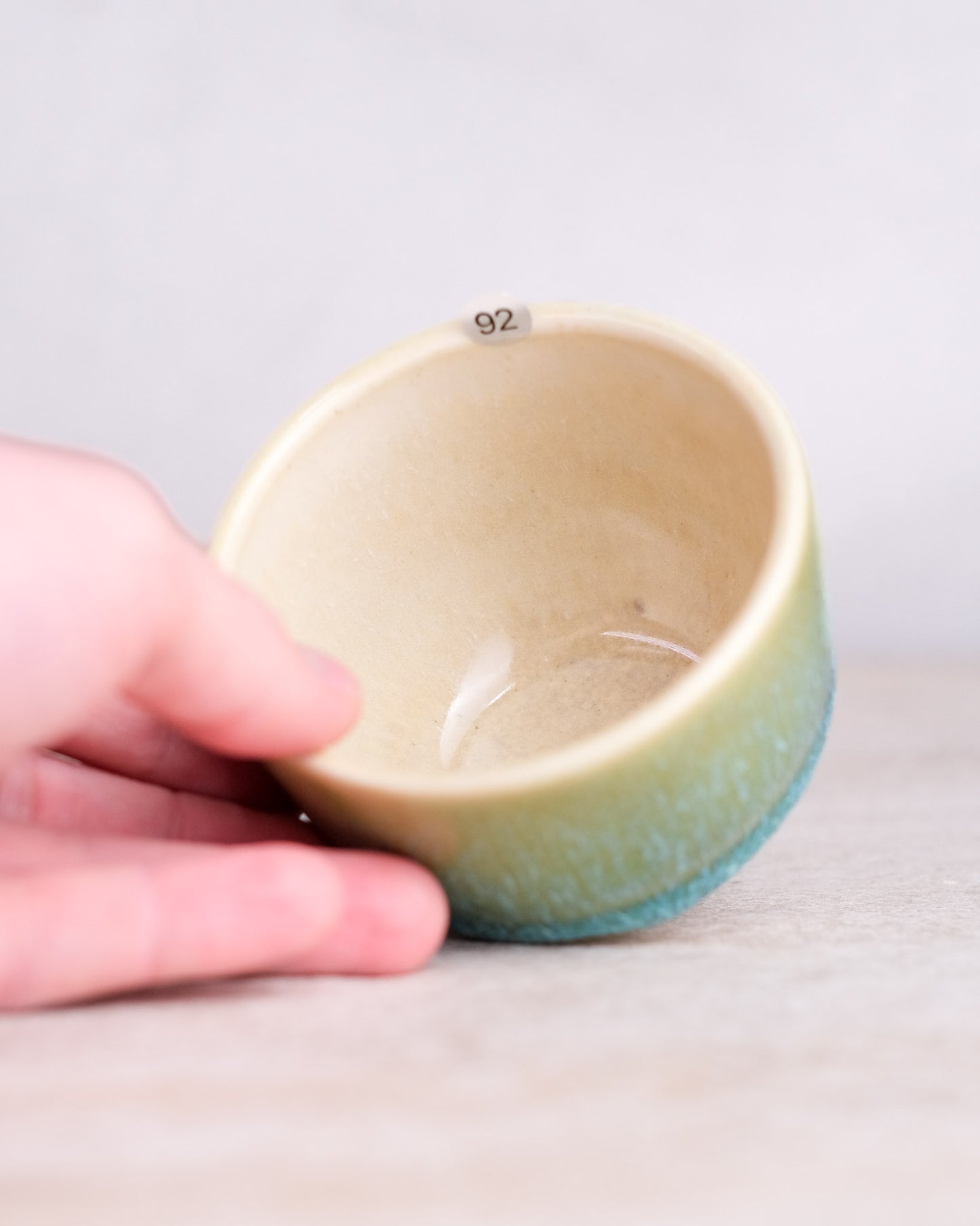 092. 160-180 ml cup, thrown, specific piece