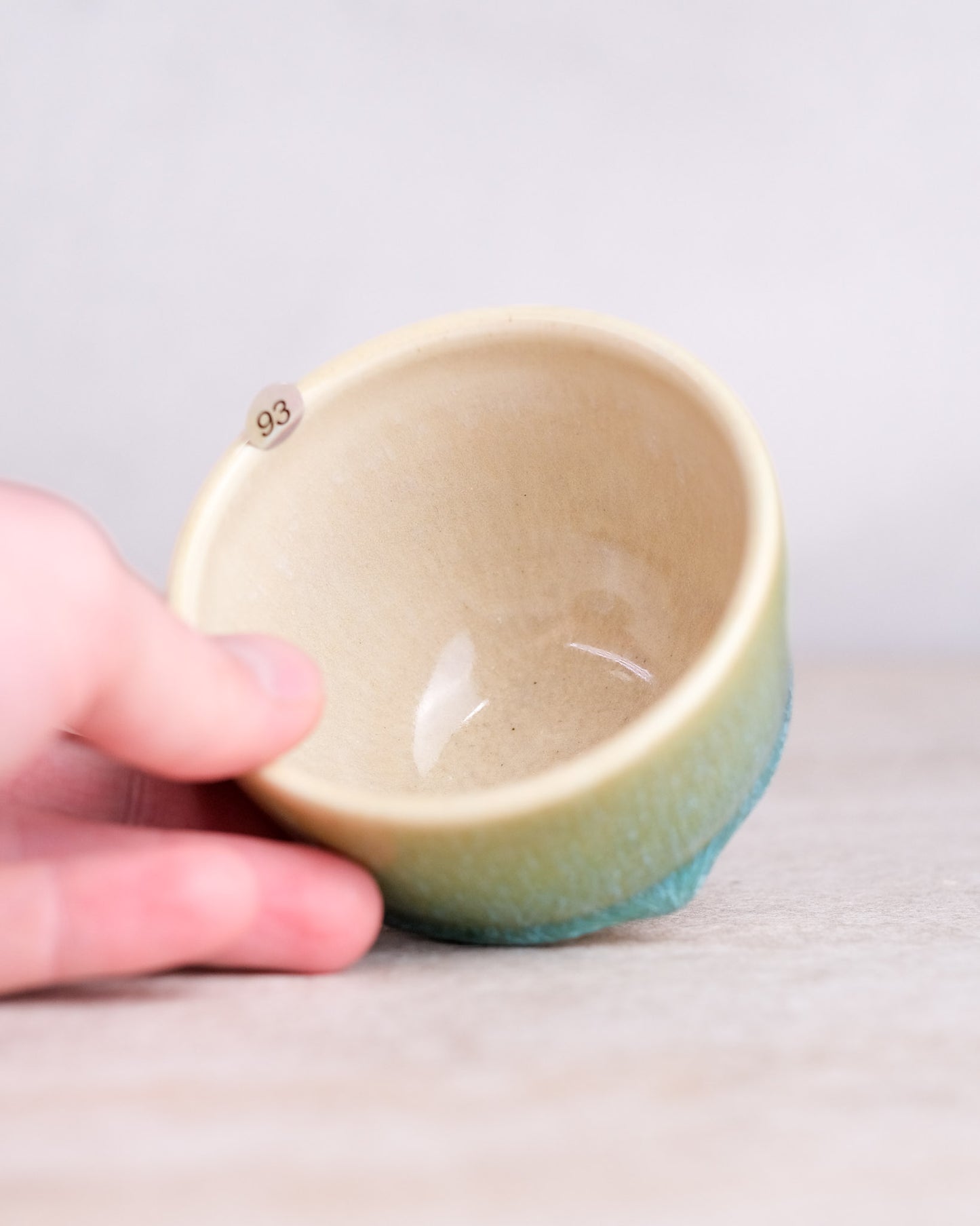 093. 160-180 ml cup, thrown, specific piece