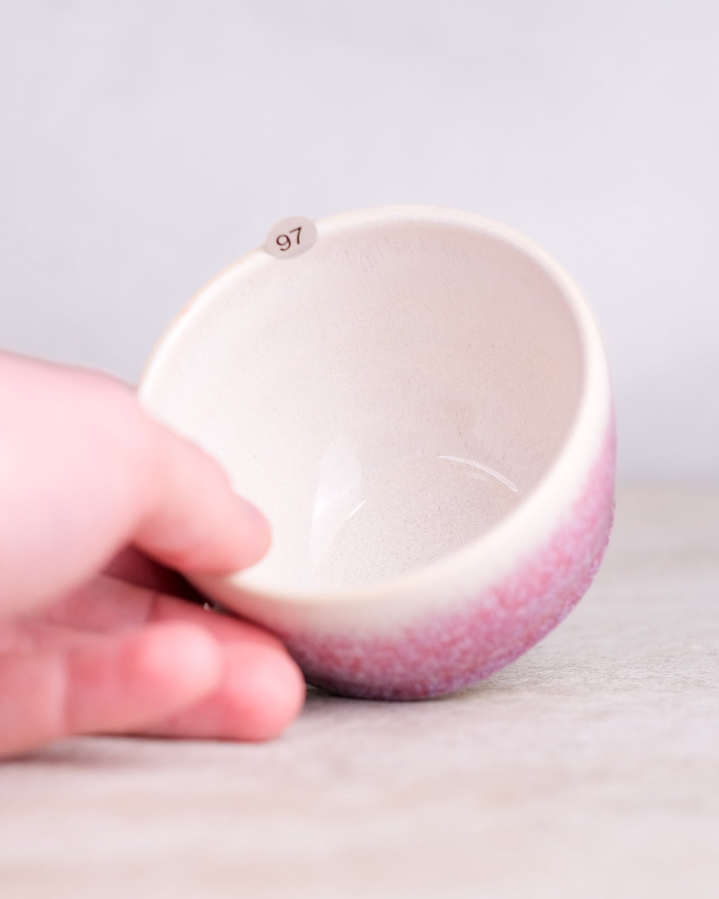 097. 160-180 ml cup, thrown, specific piece