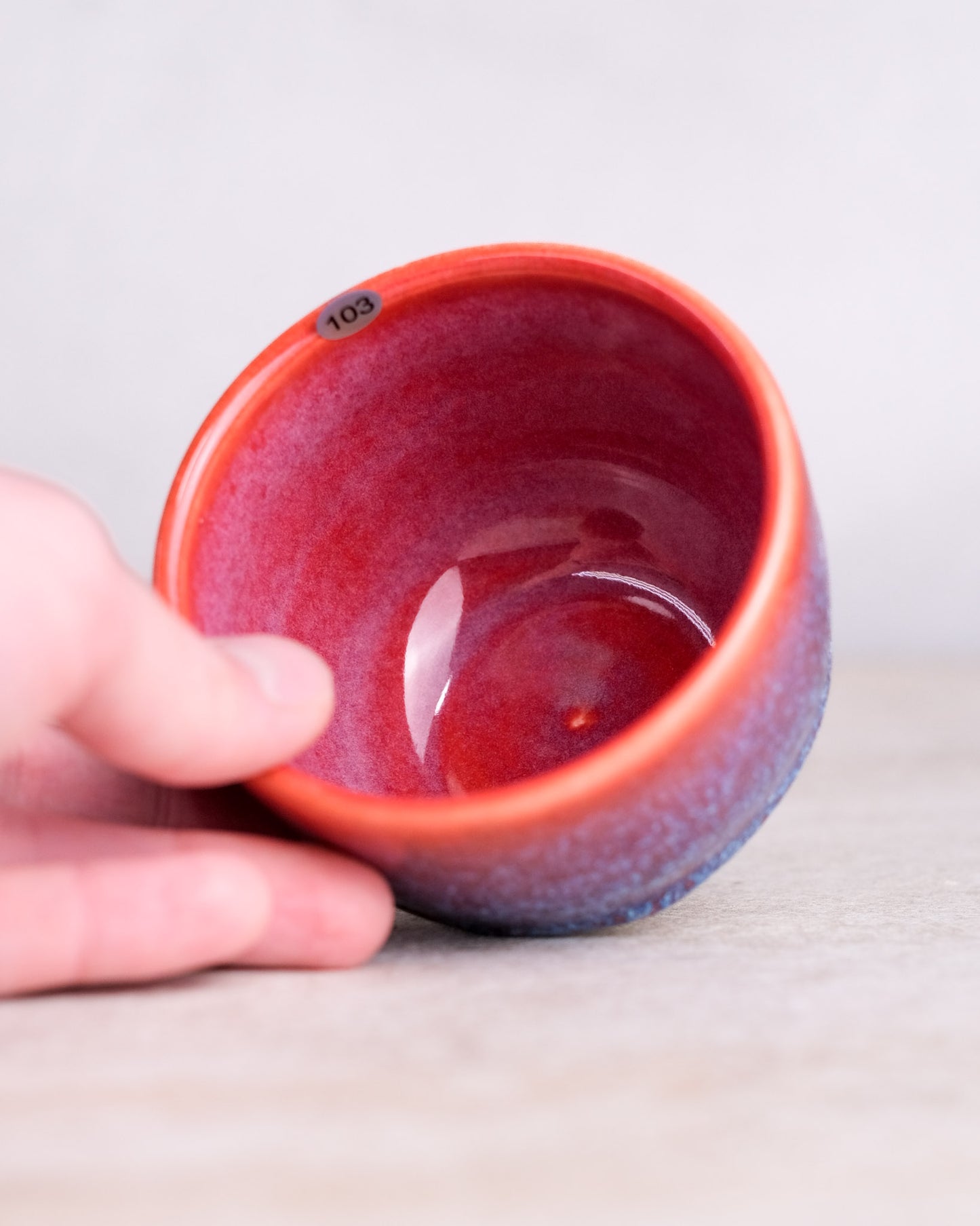 103. 180-220 ml cup, thrown, specific piece