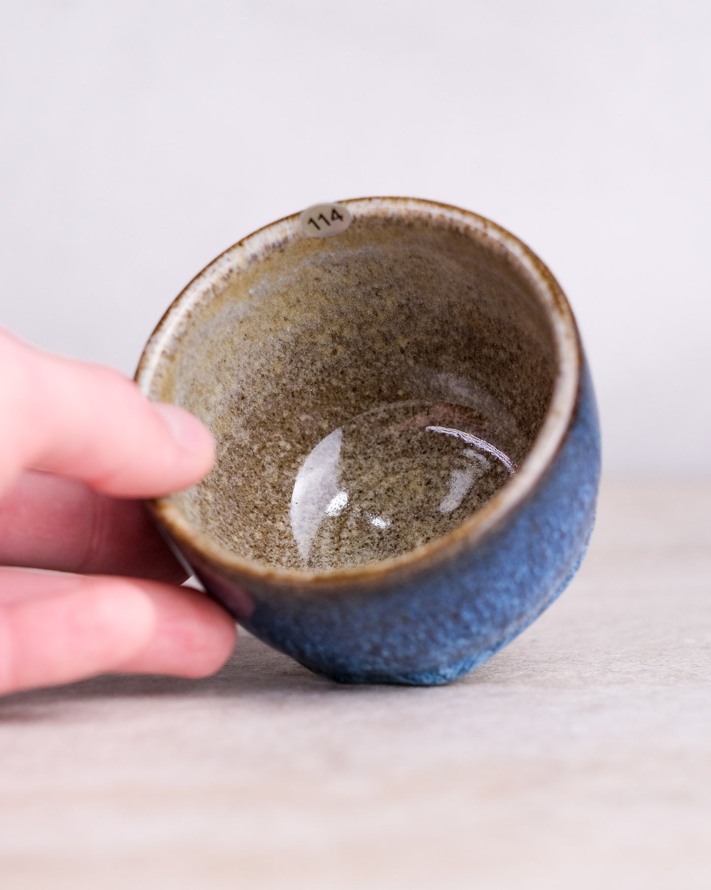 114. 180-200 ml cup, thrown, specific piece
