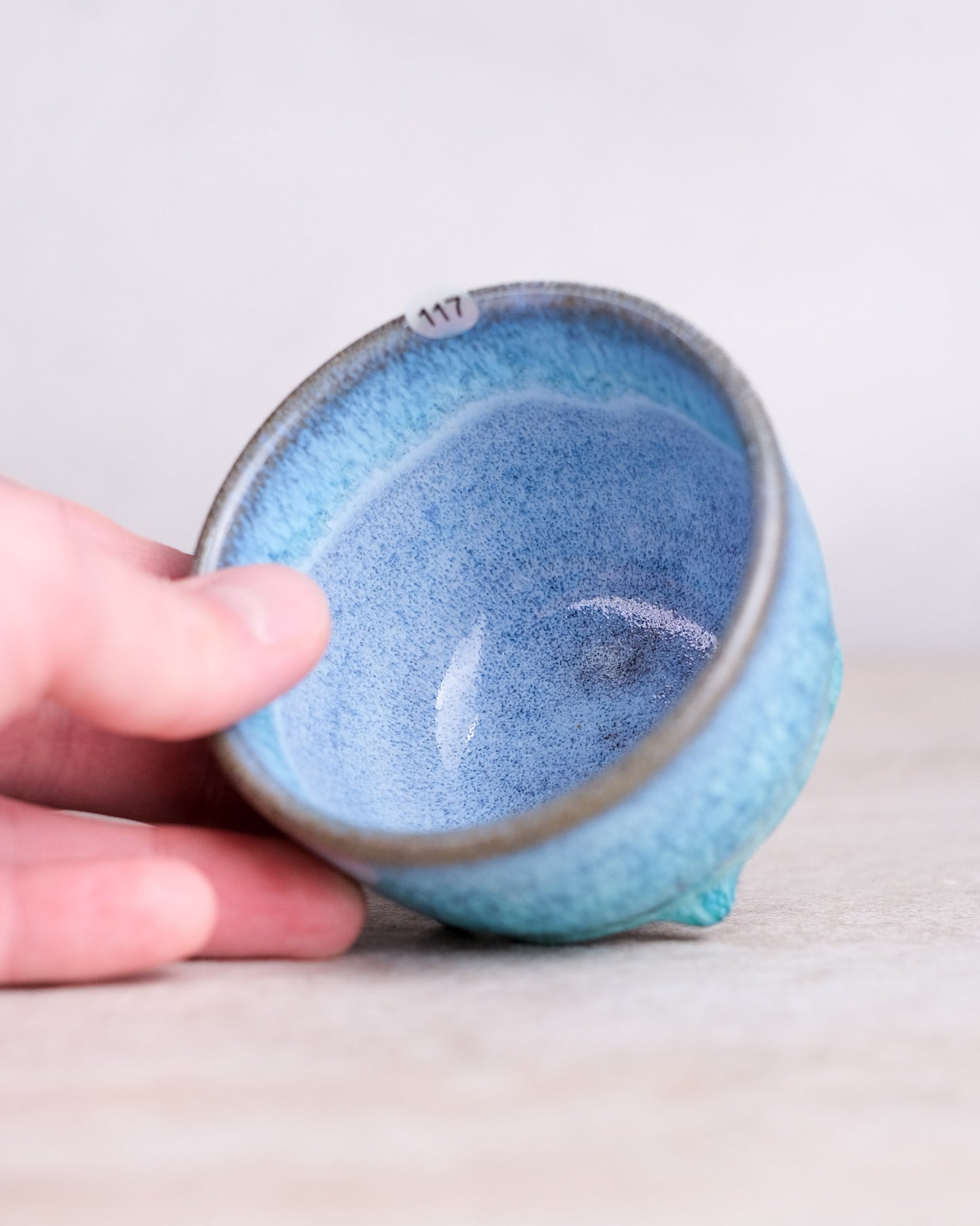 117. 180-200 ml cup, thrown, specific piece