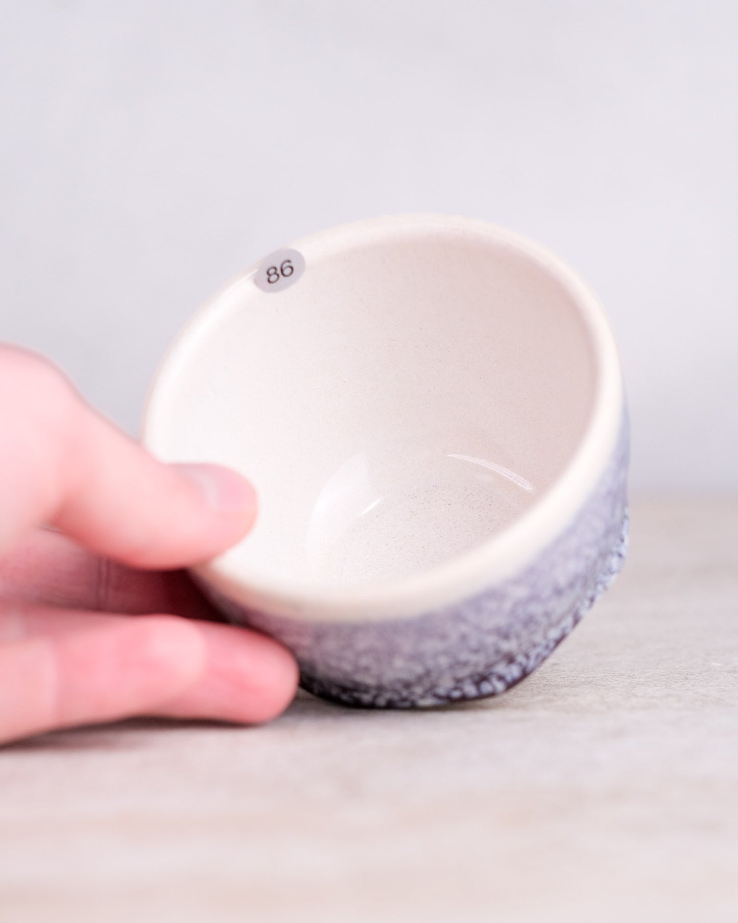 086. 180-200 ml cup, thrown, specific piece