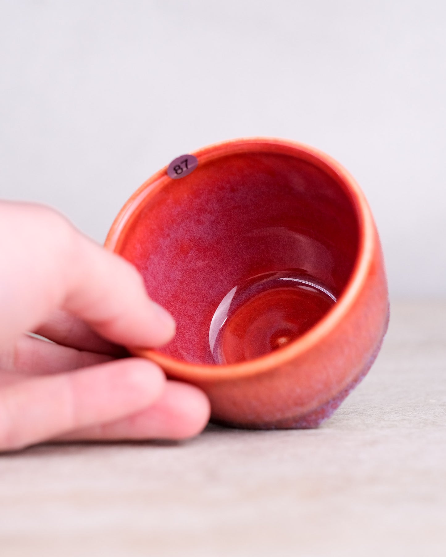 087. 180-200 ml cup, thrown, specific piece
