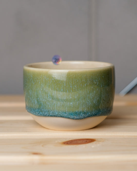 028. 160-200 ml cup, thrown, a specific piece