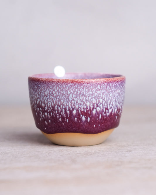 011. Pohár na cappuccino 200ml, liaty metódou V2, tmavá hlina