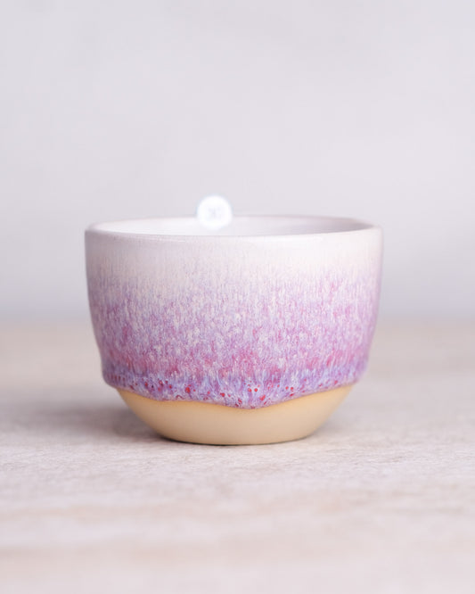 011. Pohár na cappuccino 200ml, liaty metódou V2, tmavá hlina