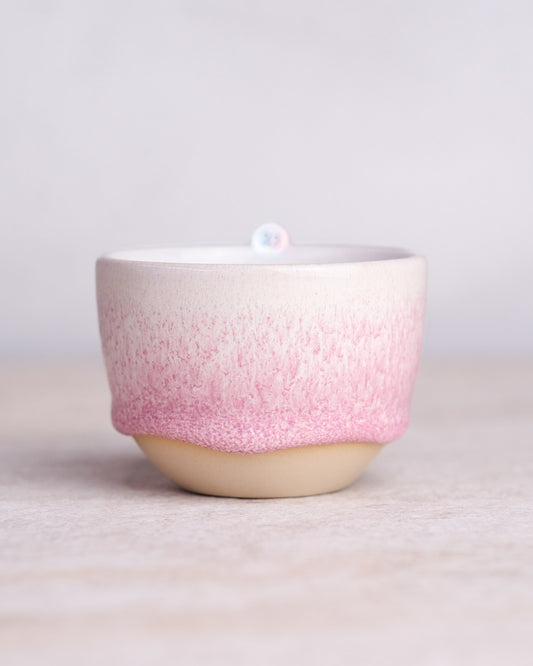 011. Pohár na cappuccino 200ml, liaty metódou V2, tmavá hlina