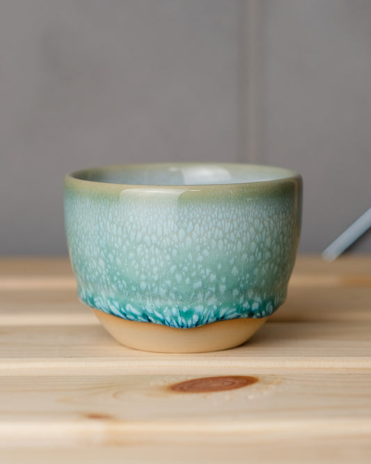 075. Cappuccino cup 200ml, V2 slipcasted, Oribe, light clay
